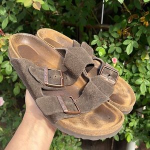 Birkenstock Soft Arizona Suede Sandals 38
